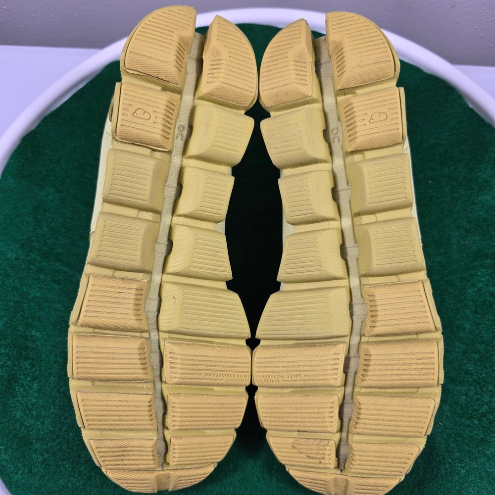 On Cloud Running Shoes Womens 9.5 Yellow Mesh Sneakers Low Top CloudTec FVN OI - Picture 7 of 13